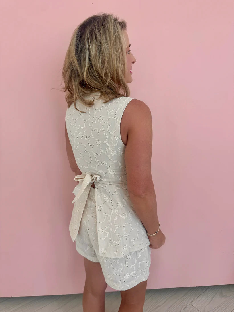 Eyelet Vest