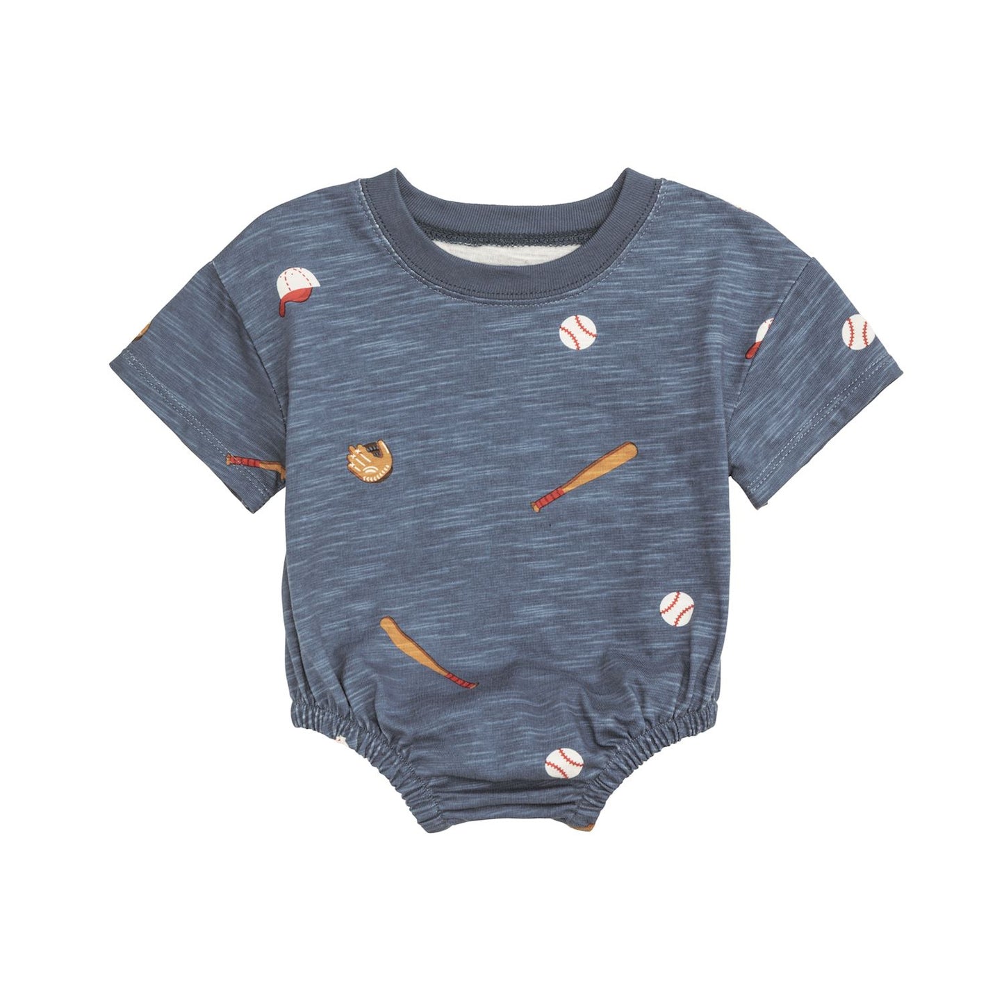 Blue baseball tshirt bubble