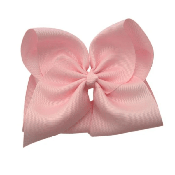 6 inch Solid Grosgrain Bow/French Barrette