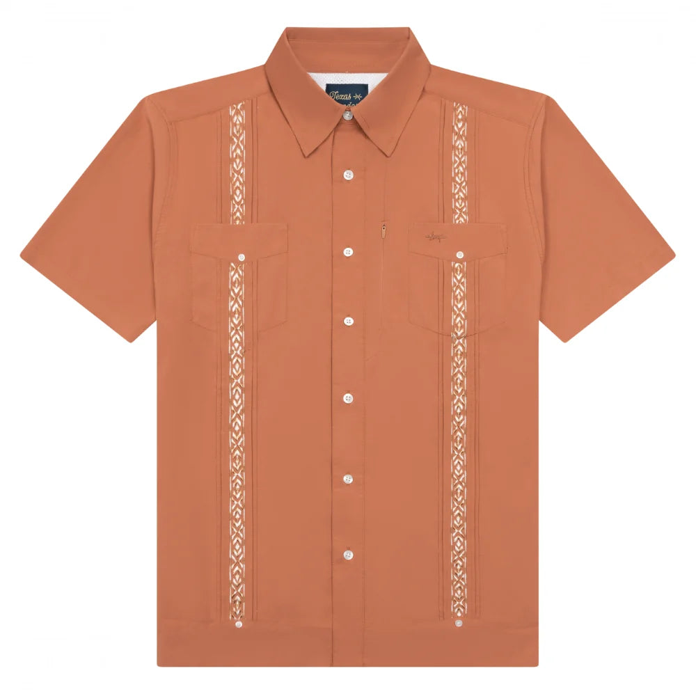Guayabera Libre Cobre Cuero