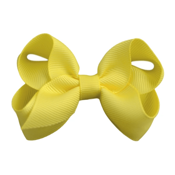 2.5 Solid Grosgrain Bow: Purple / 2.5 Inch