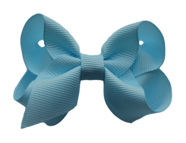 2.5 Solid Grosgrain Bow: Purple / 2.5 Inch