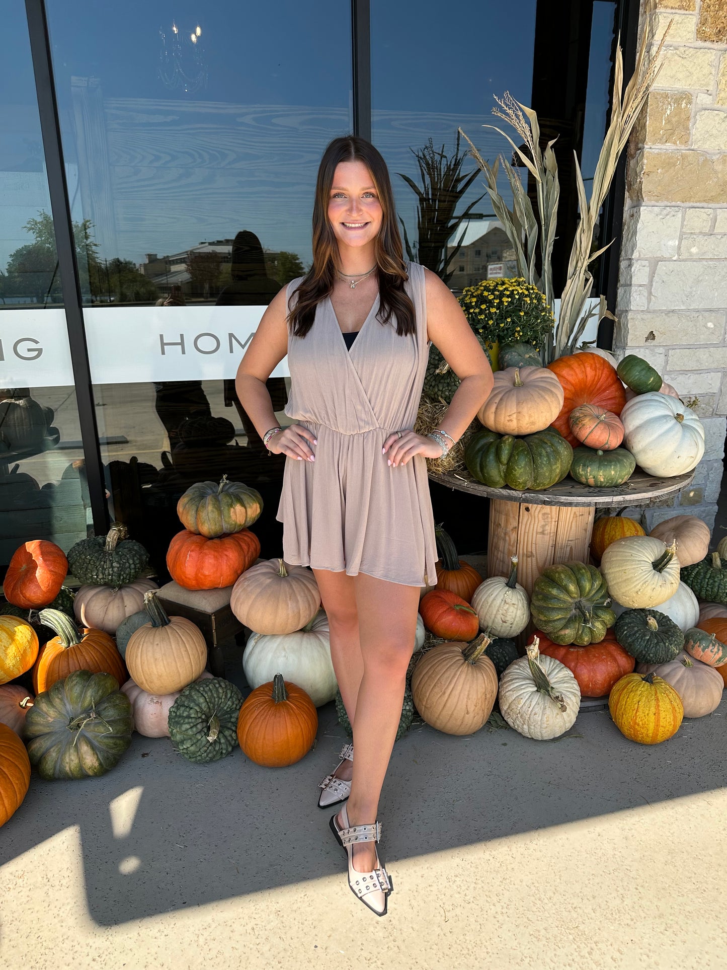 Crinkle Drapped romper