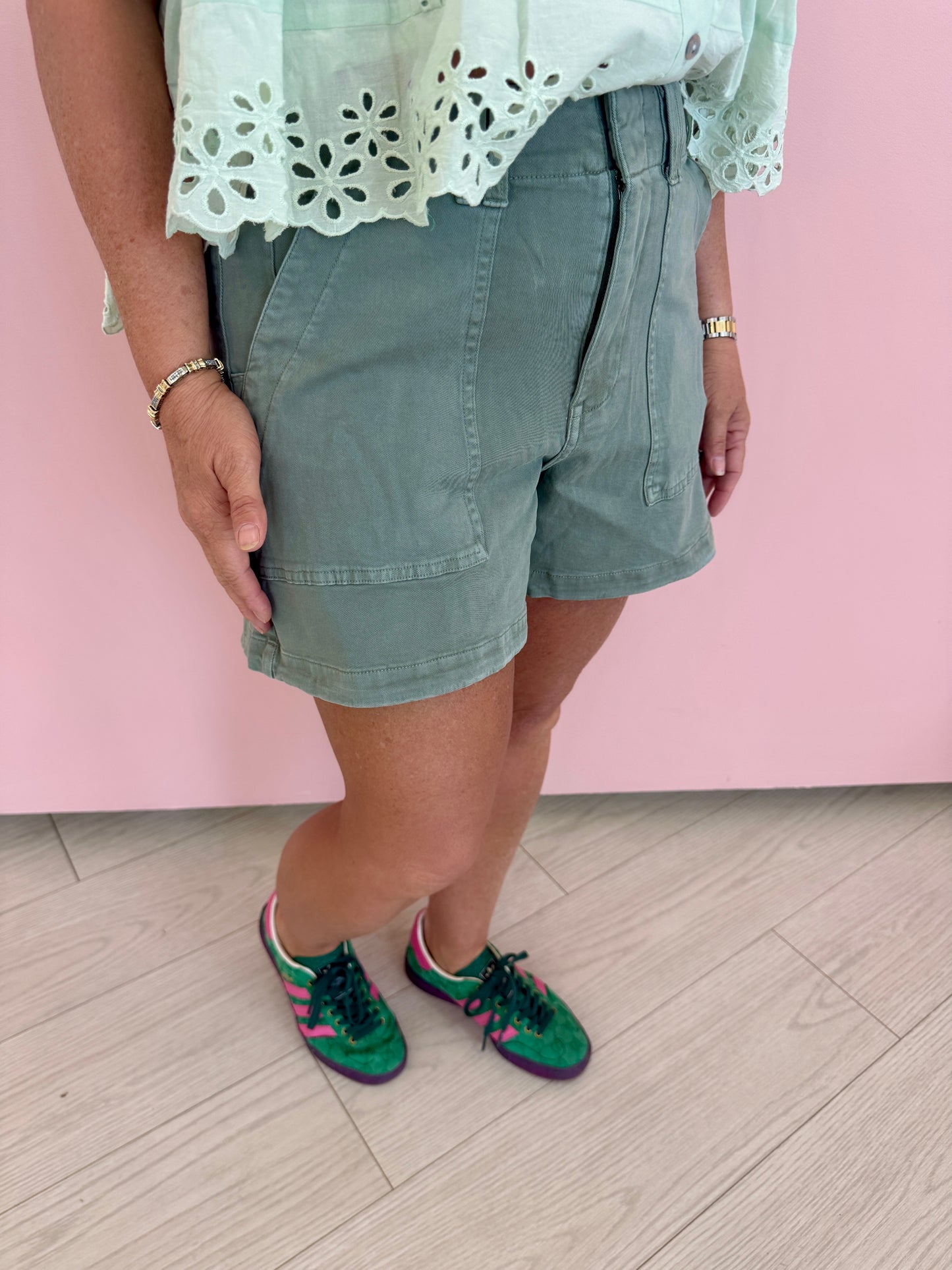 Marissa High Rise Utility Shorts
