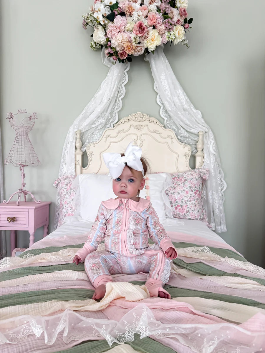 The Tilly Grace Heirloom Rose Romper