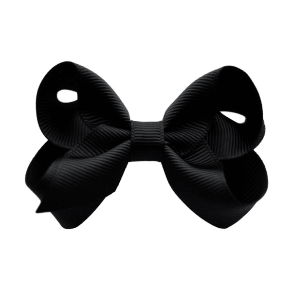 2.5 Solid Grosgrain Bow: Purple / 2.5 Inch