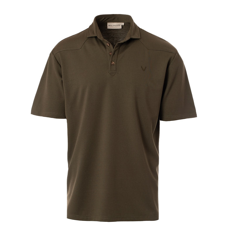 WILDGAME - Solid Polo- Hunter Green