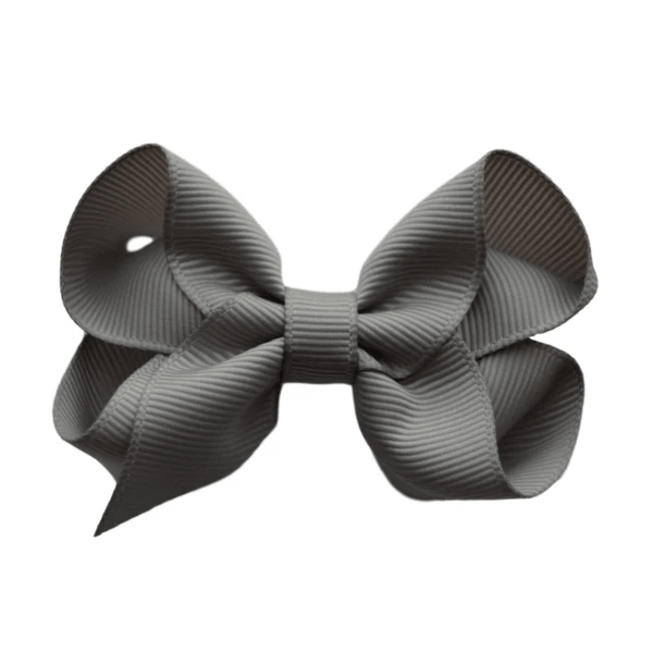 2.5 Solid Grosgrain Bow: Purple / 2.5 Inch