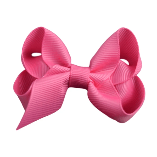2.5 Solid Grosgrain Bow: Purple / 2.5 Inch