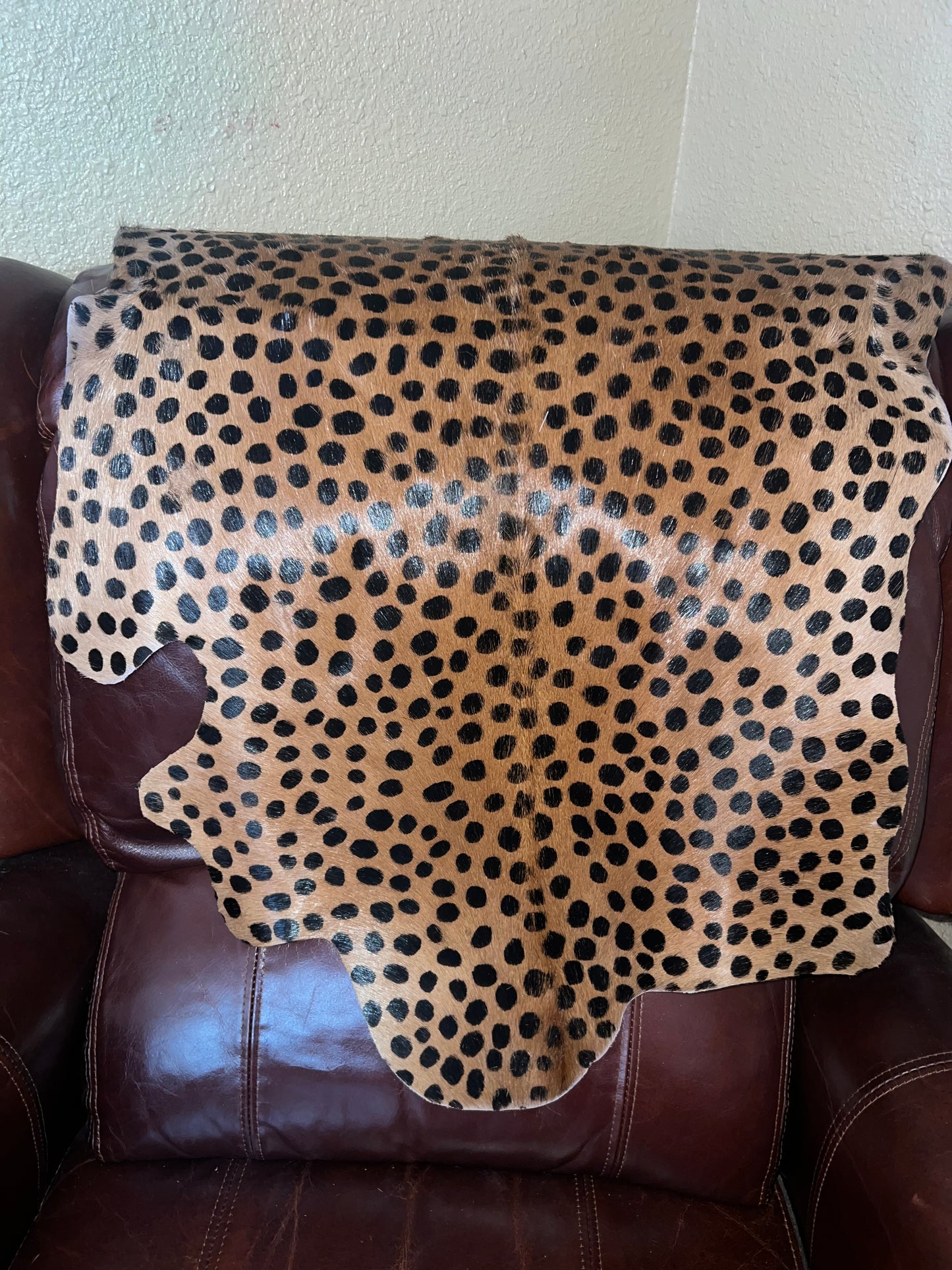 Cheetah Print Goat Hide
