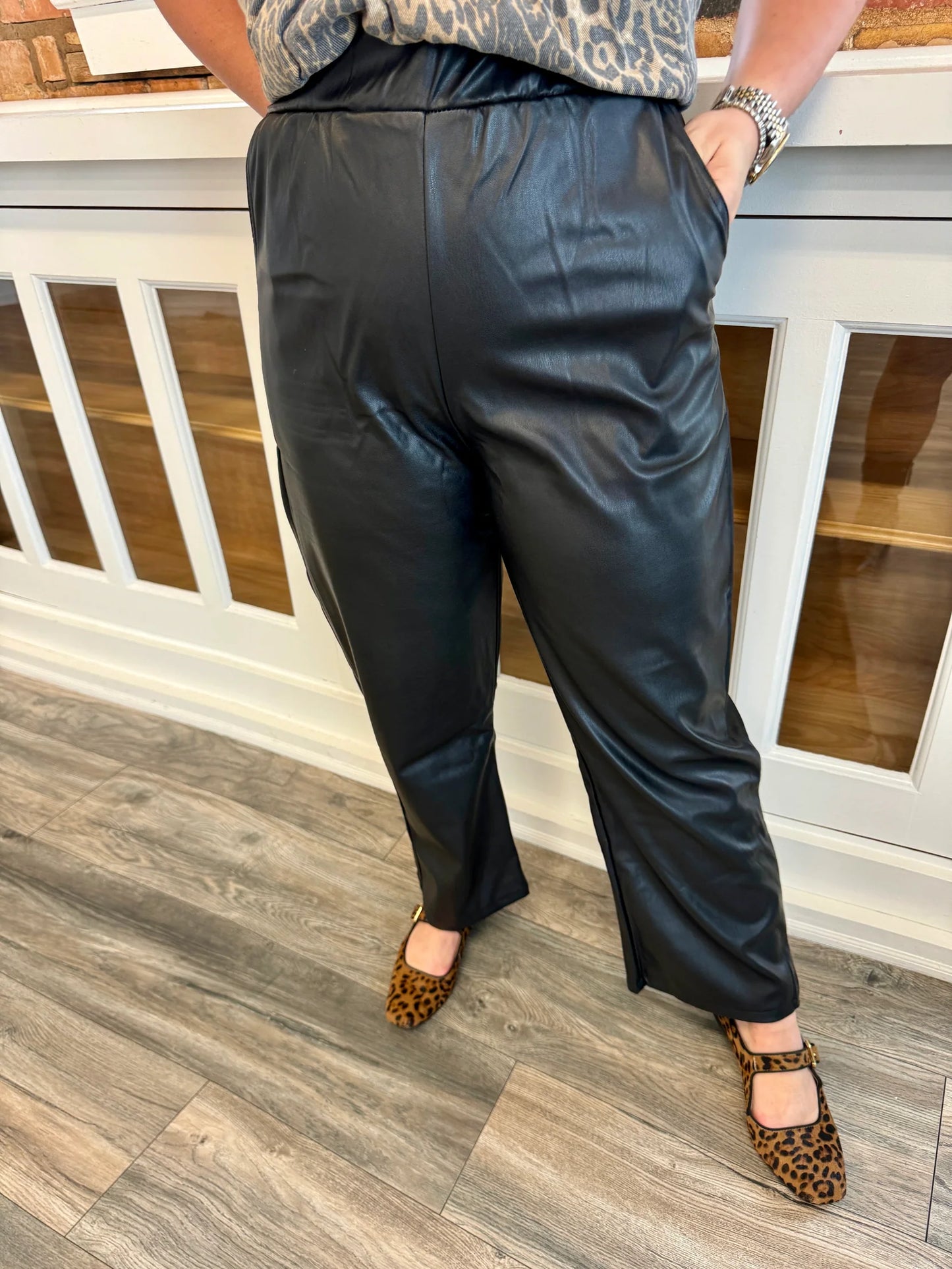 Ballard Leather Pant - Black