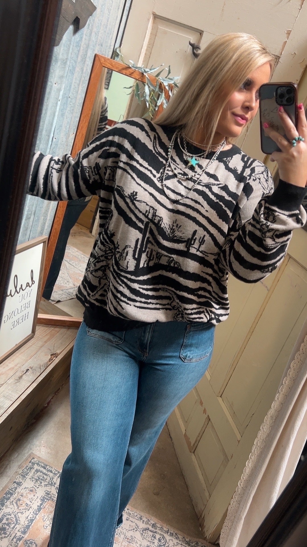 Wild zebra sweater