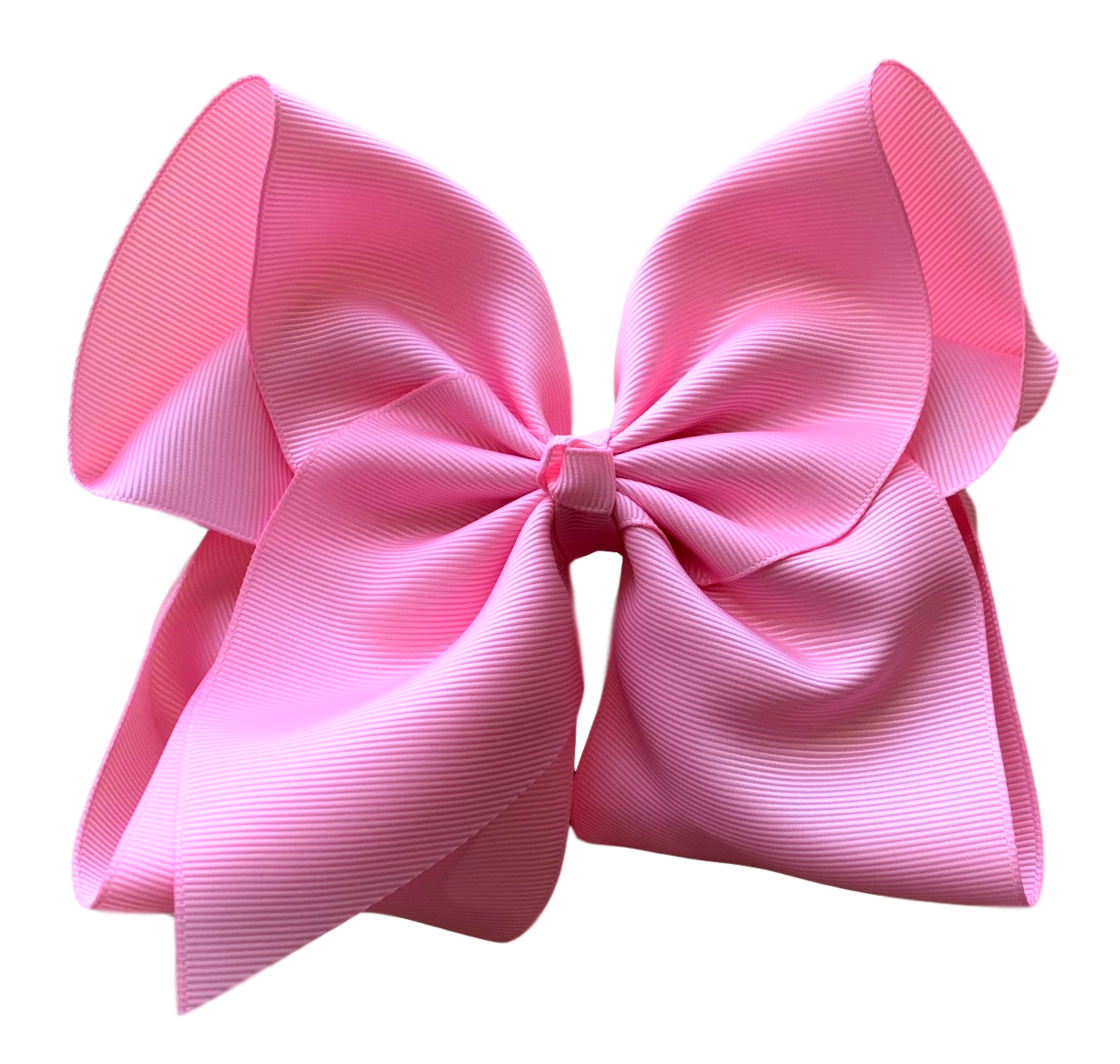 5 inch ( 2 inch width) Fall Solid Grosgrain Bow : Alligator Clip / Harvest Pink / 5 inch