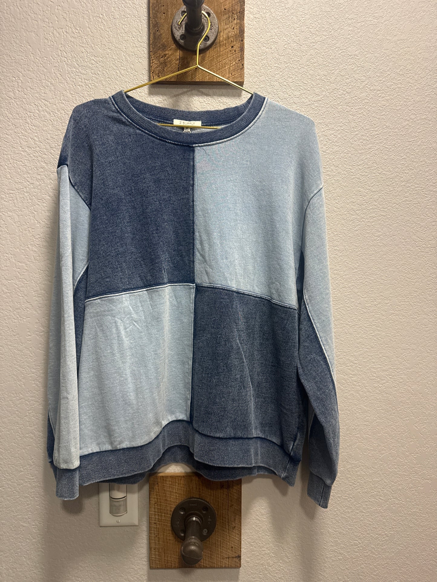 Fair & Square Denim Sweatshirt Washed Indigo