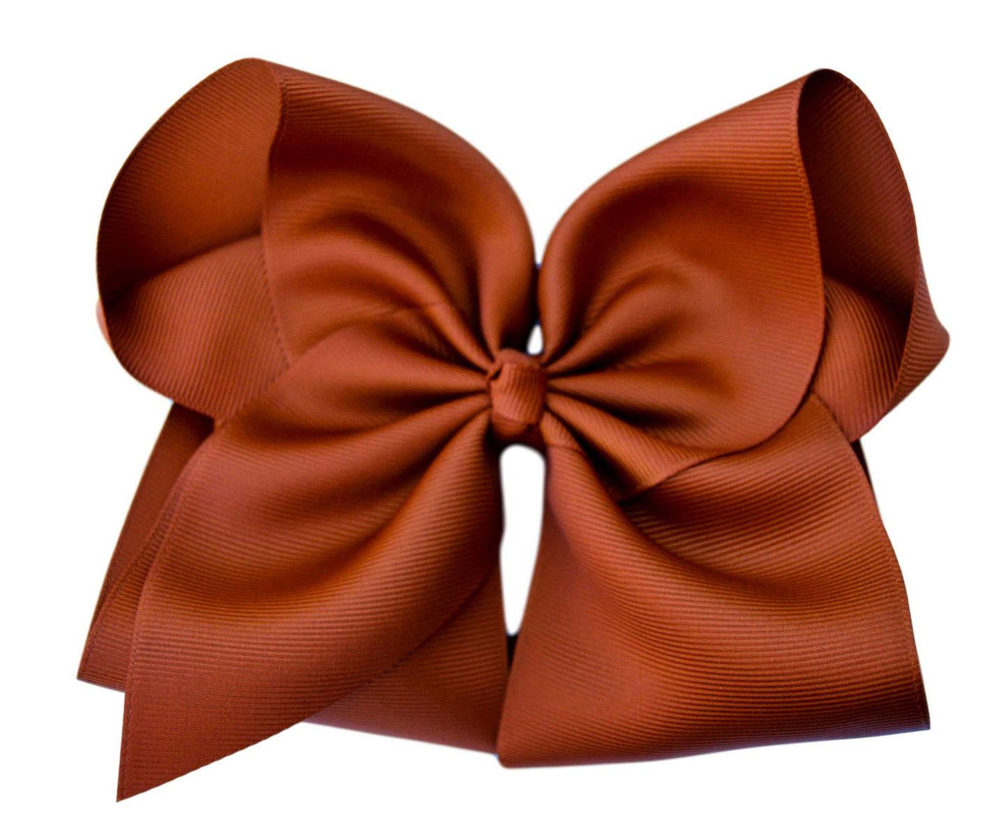 5 inch ( 2 inch width) Fall Solid Grosgrain Bow : Alligator Clip / Cranberry / 5 inch