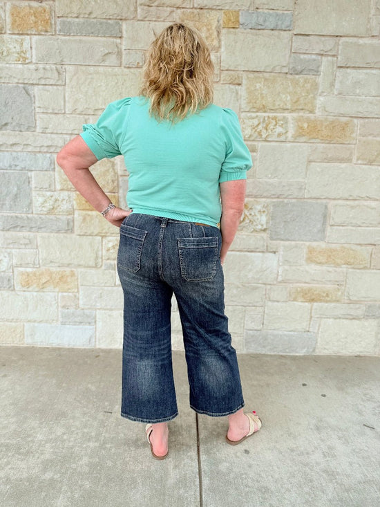 The Everyday Utility Wide-Leg Crop Pant
