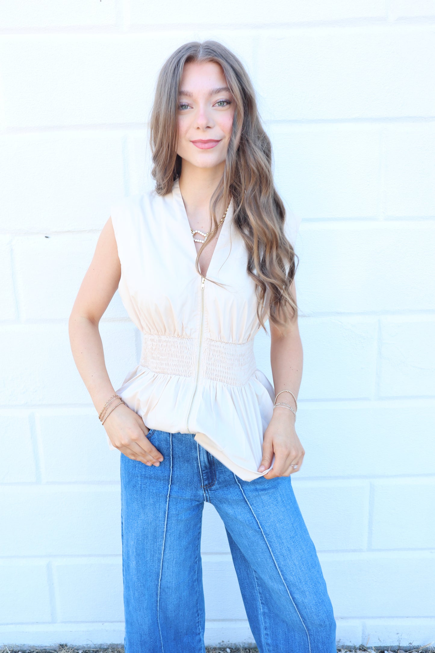 Sadie Zip Top