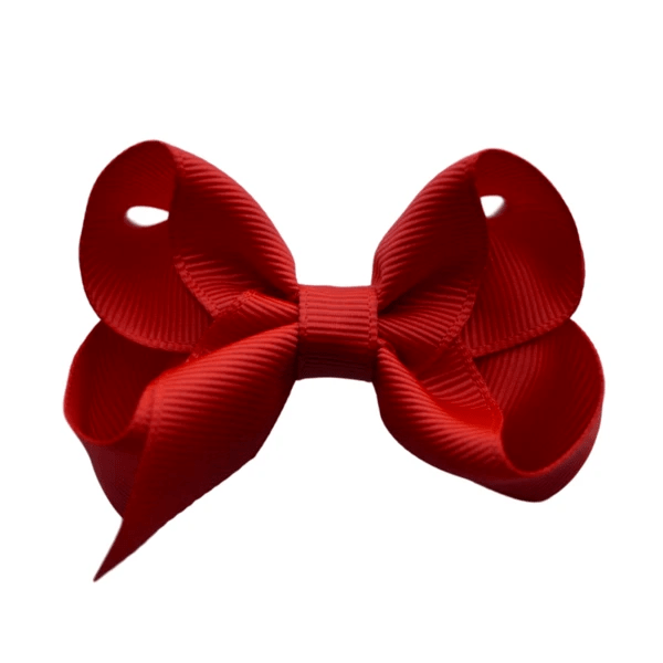 2.5 Solid Grosgrain Bow: Purple / 2.5 Inch