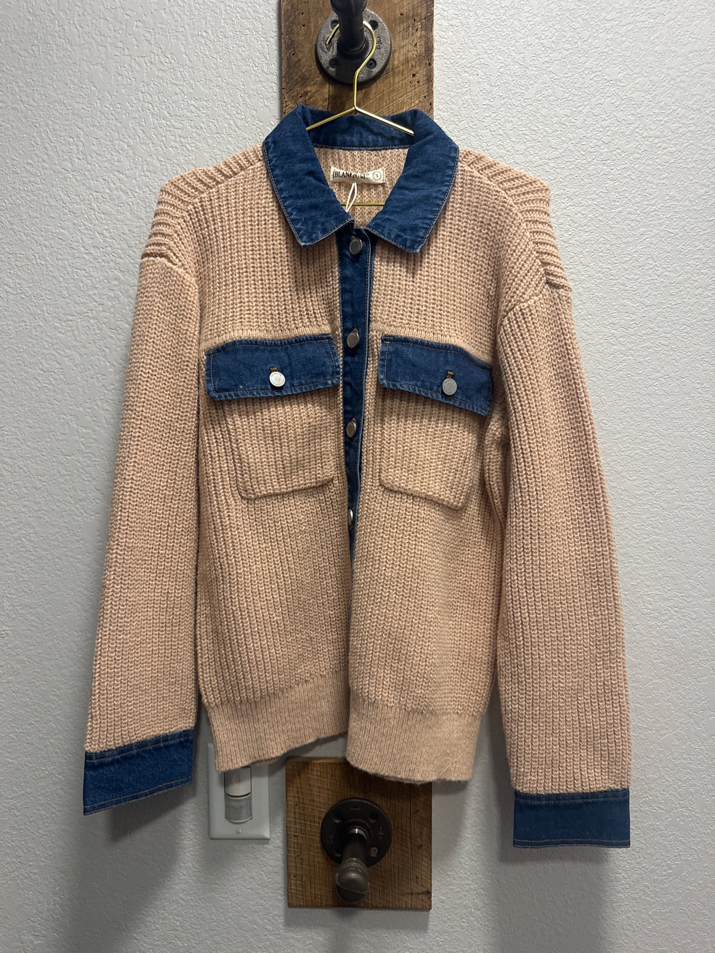 Knitted Sweater Bomber Jacket