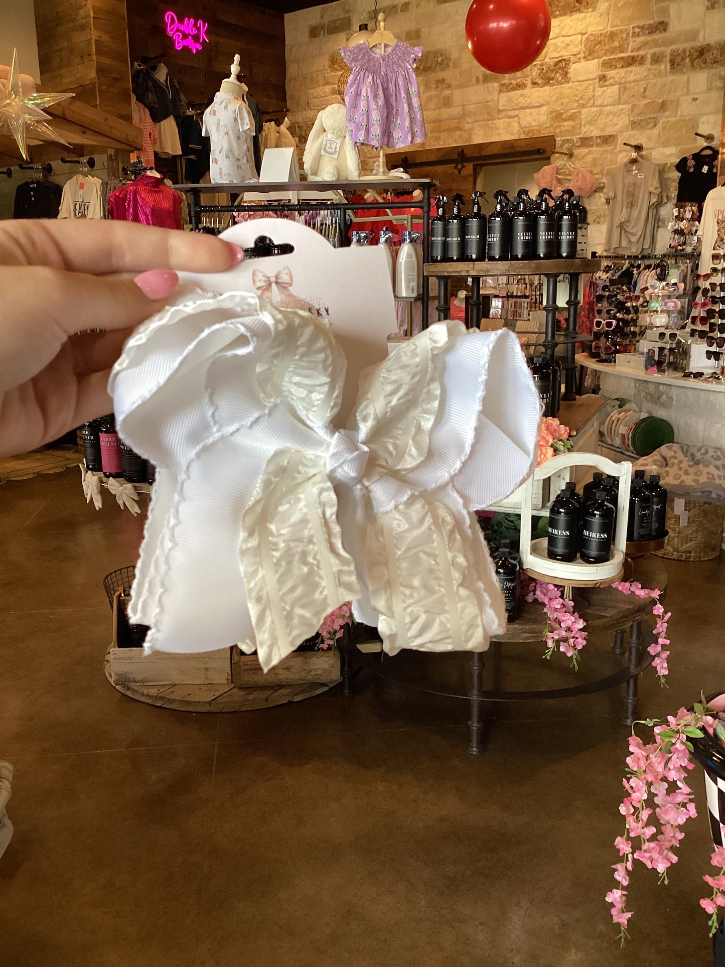 Ivory Lace Bow