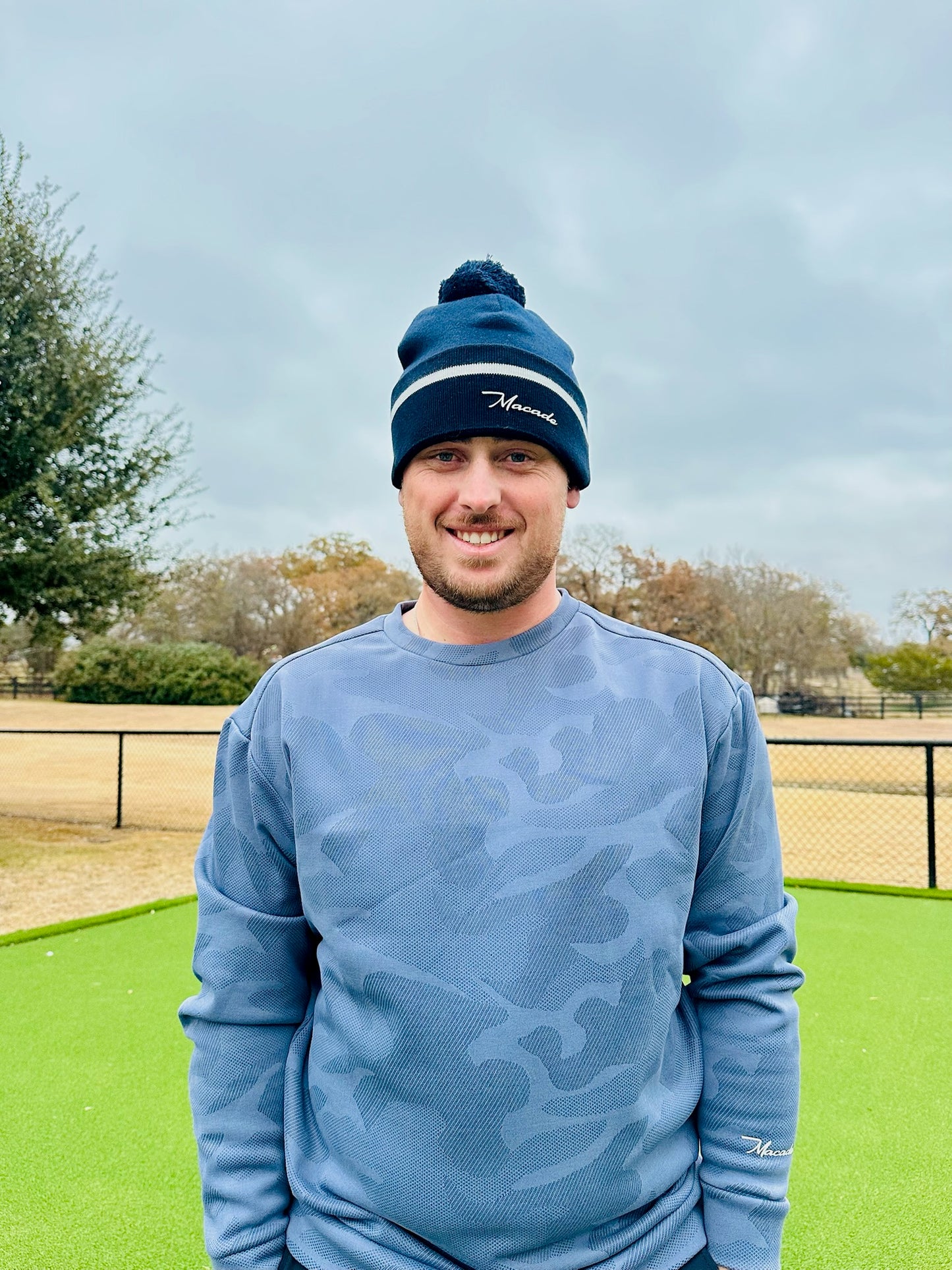 Cashmere Blend Beanie Blue