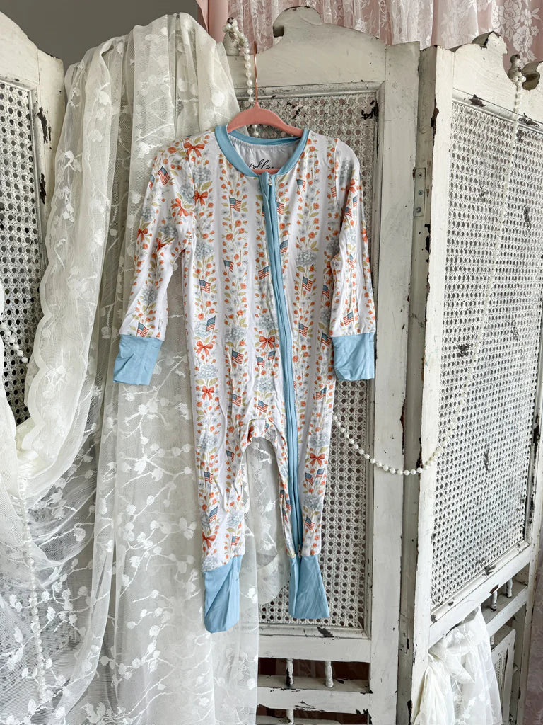 The Anna Grace Liberty And Lace Toddler Pant Set