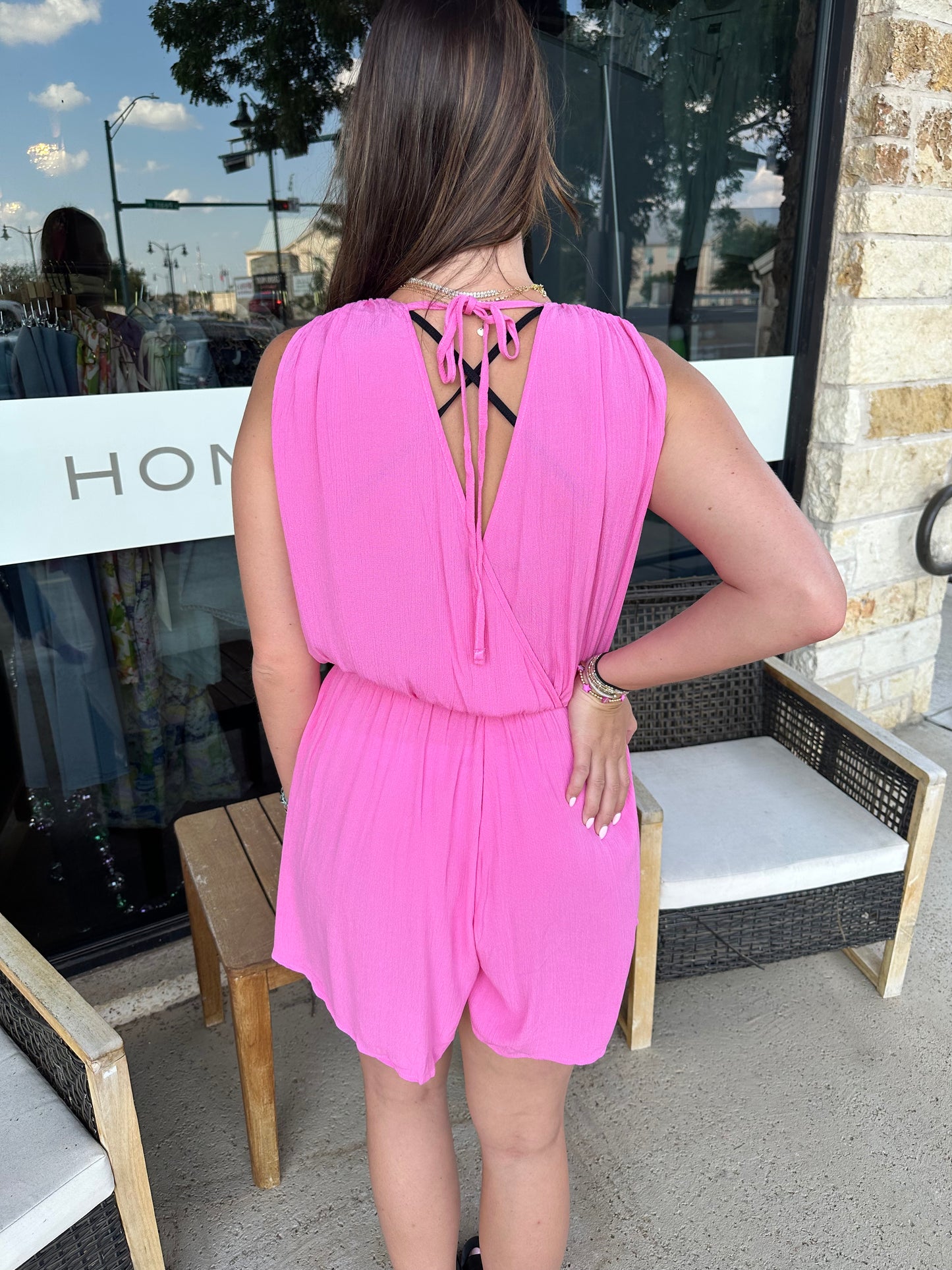 Crinkle Drapped romper
