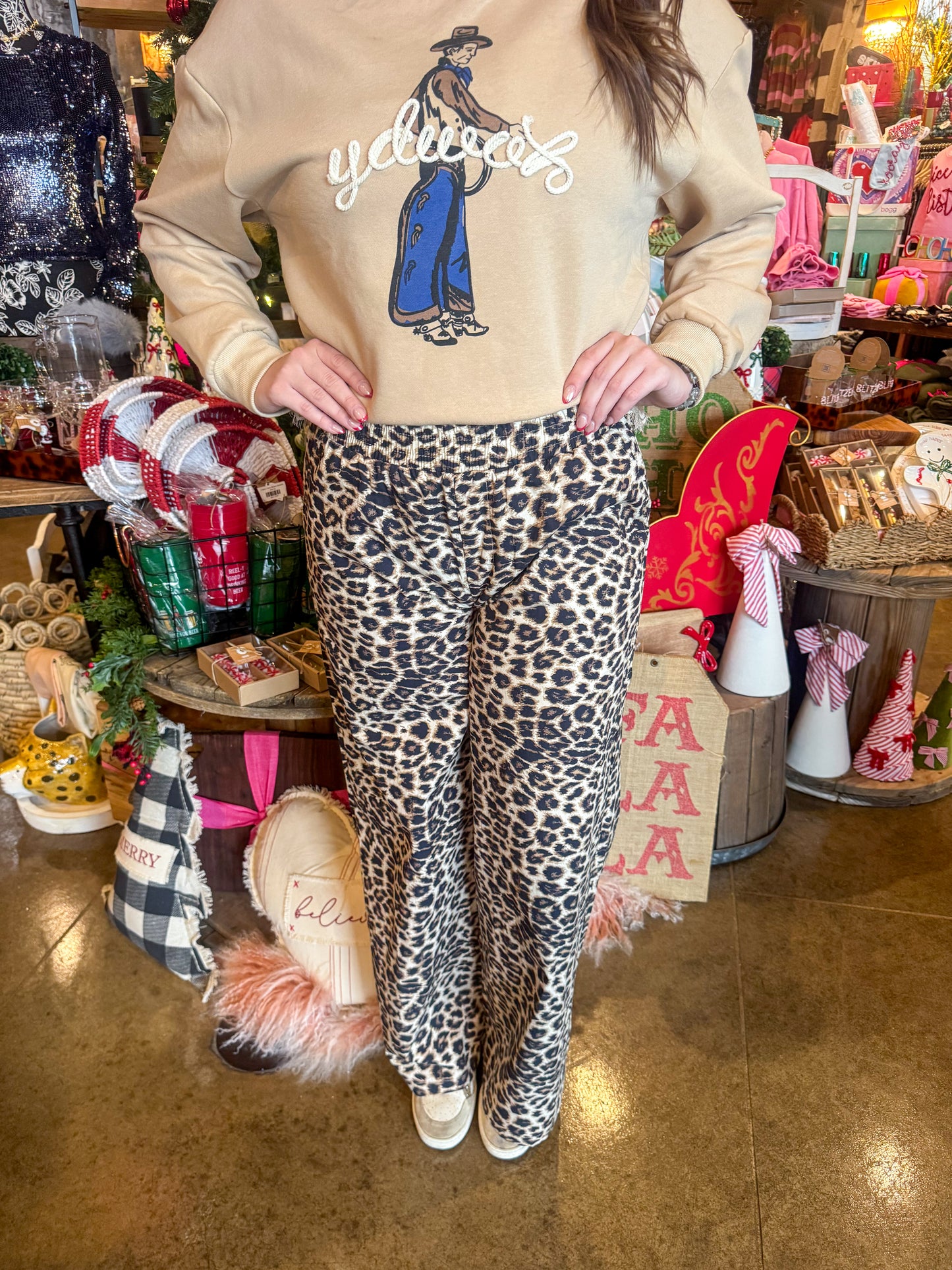 Leopard Boxer Pant