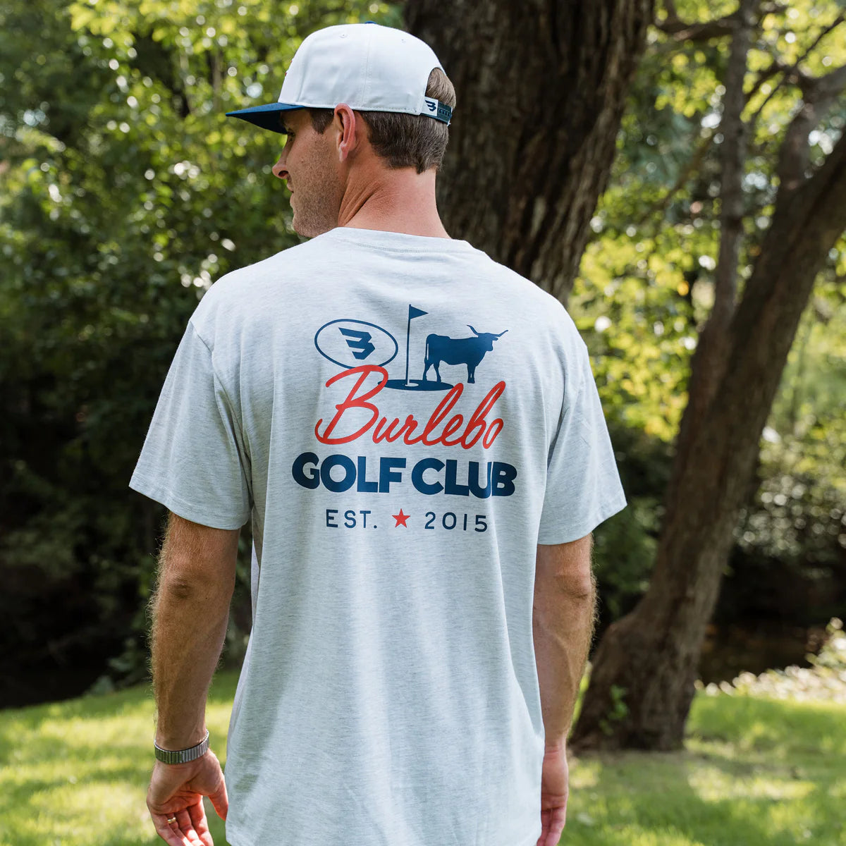 Short Sleeve Tee - BURLEBO Golf Club - Ash Grey
