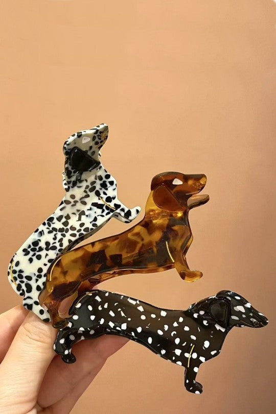 The Dog Days Are Over Dachshund Doxie Hair Clip