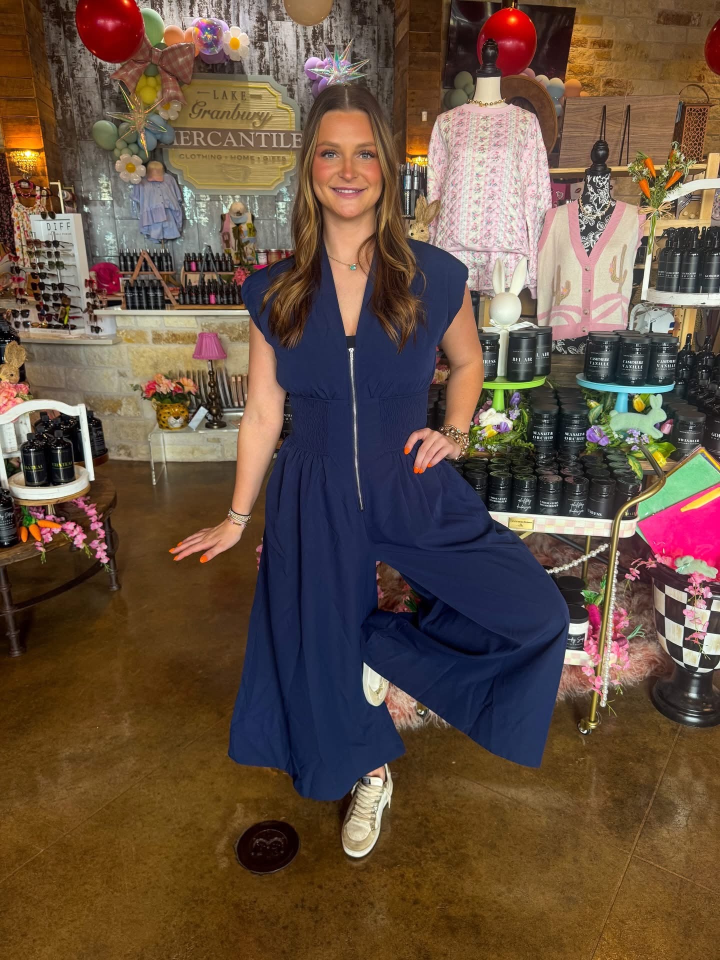 Navy Jumpsuit