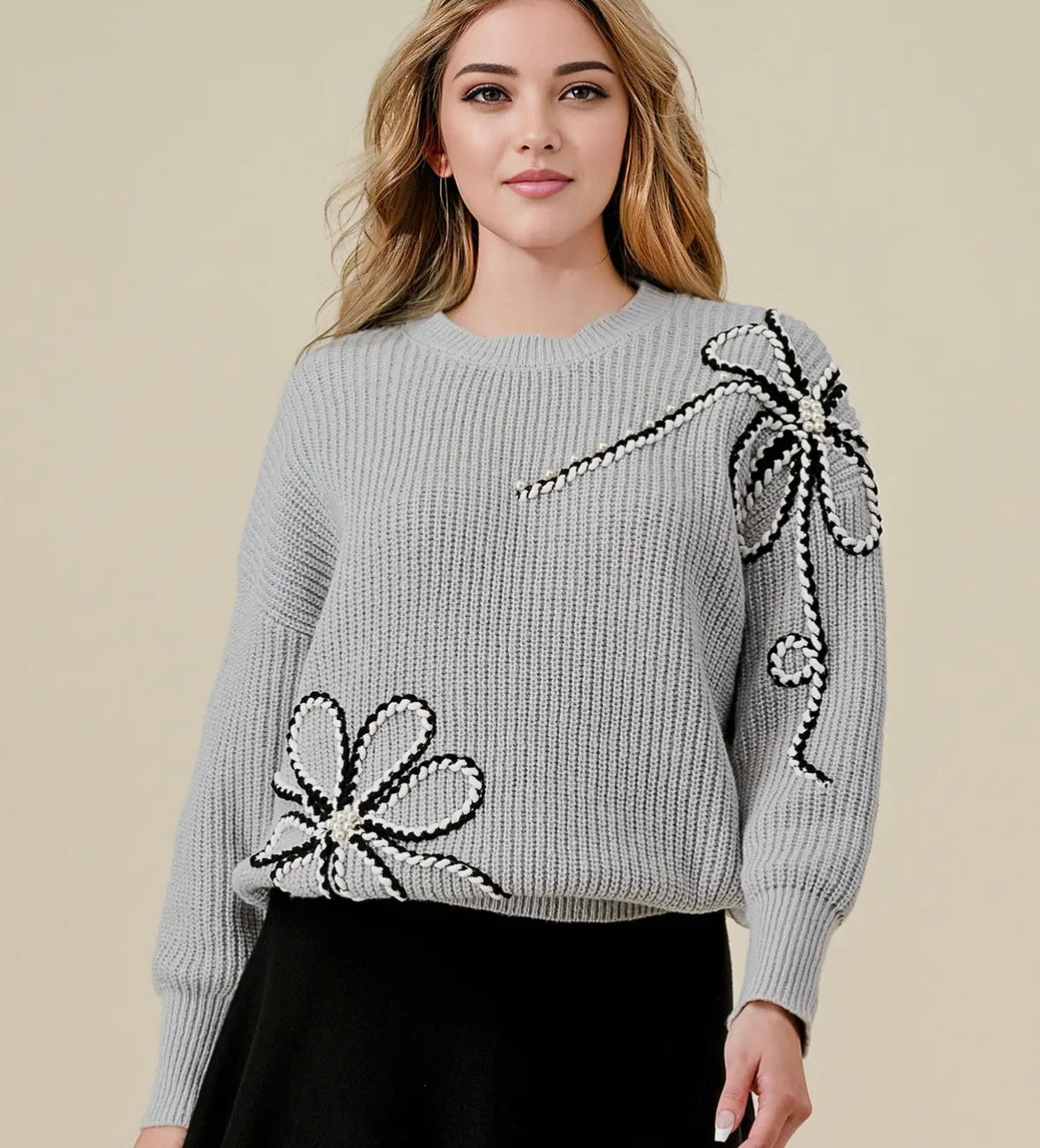 Pearl knit sweater