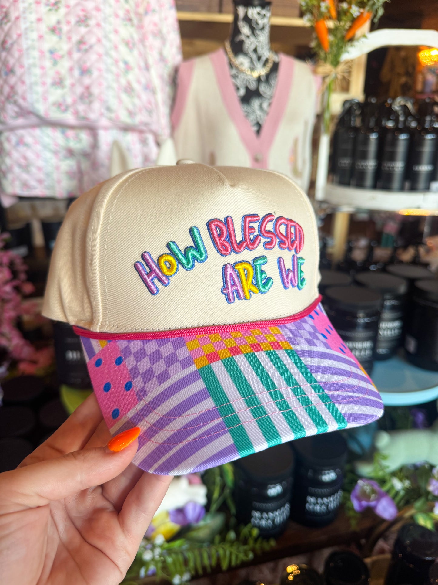 grateful & blessed hat