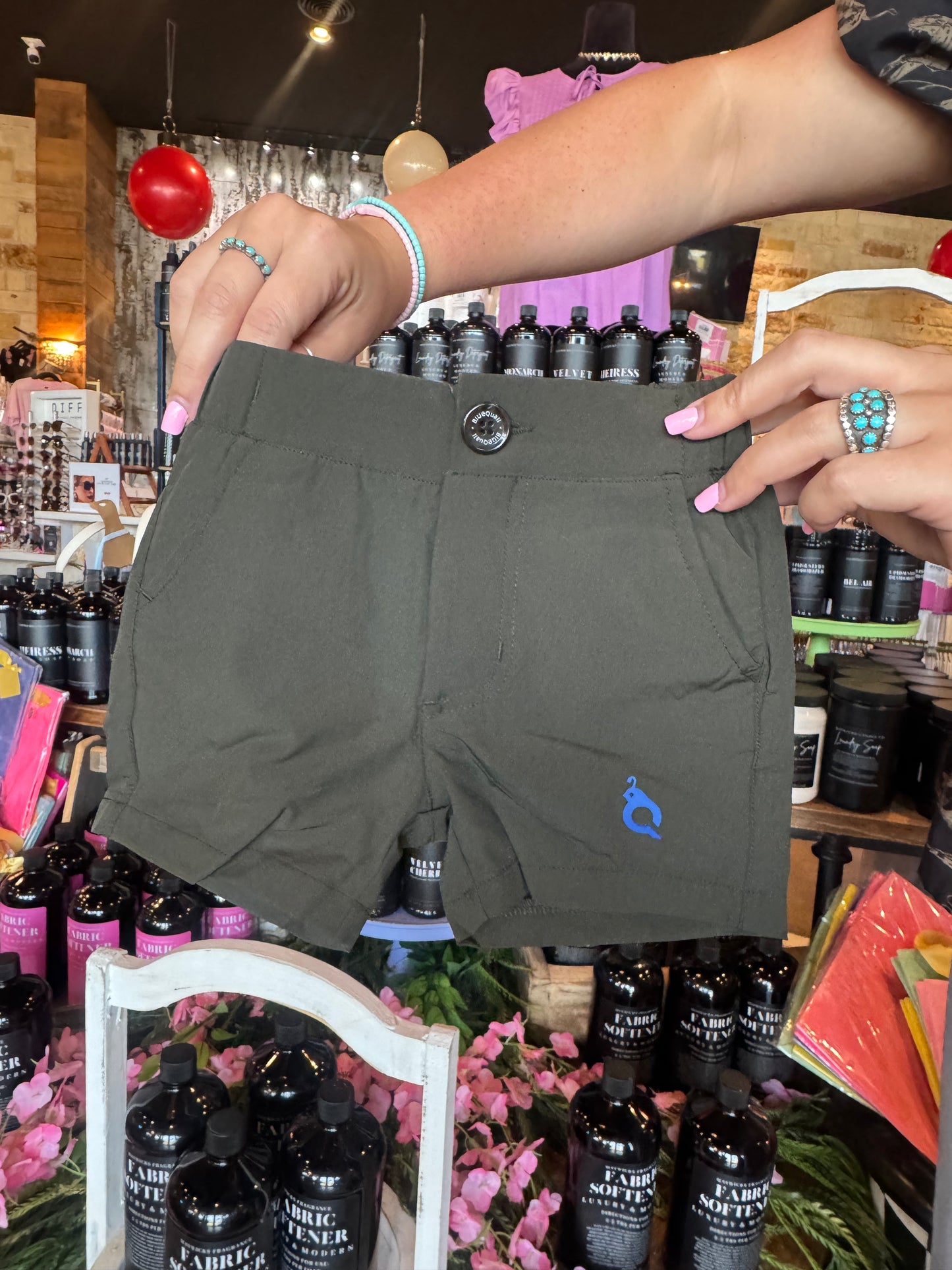 Evergreen Blue Quail Shorts