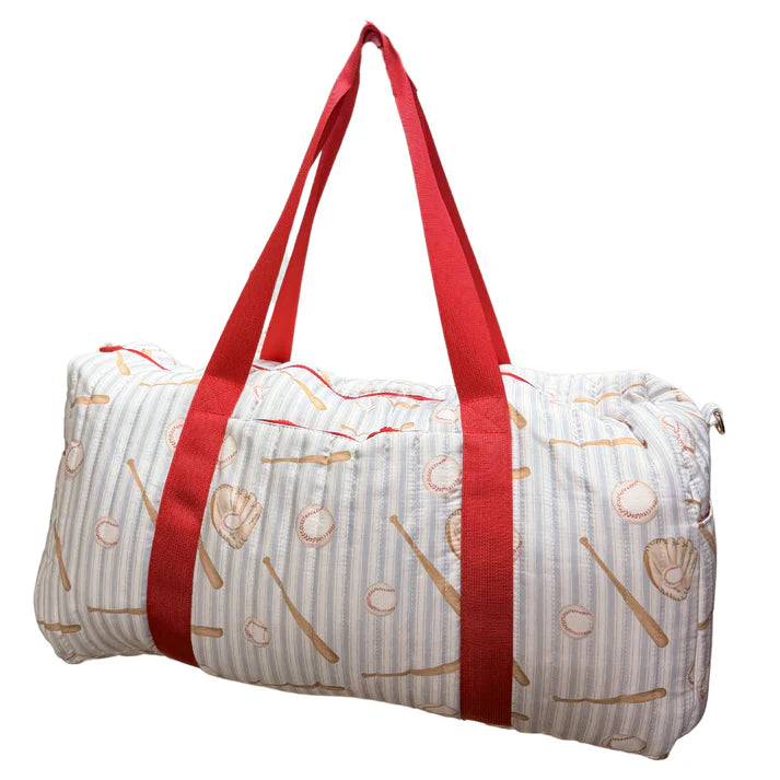 Baseball Quilted Duffle