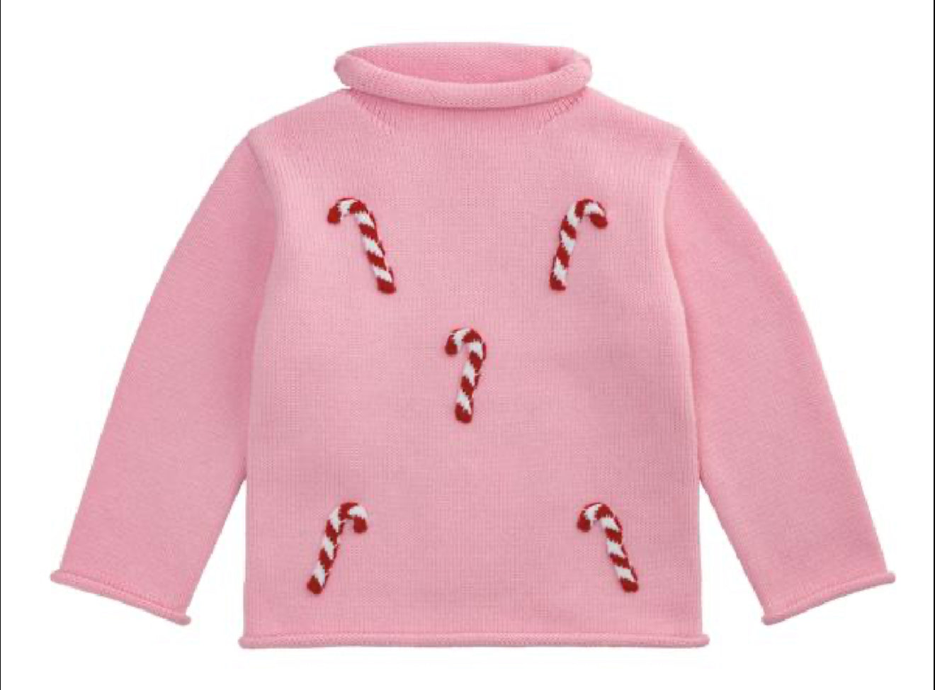 Candy Cane Rollneck Sweater