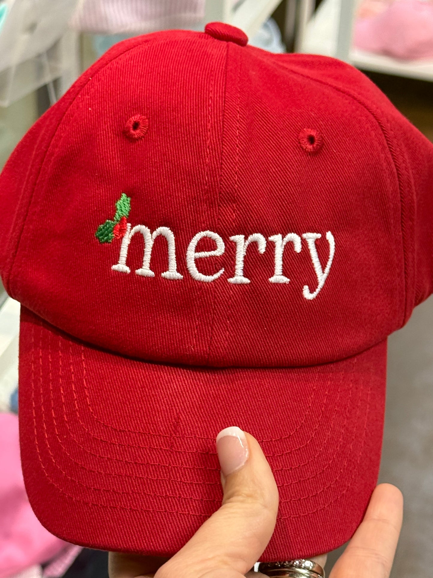 Merry Bow Baseball Hat