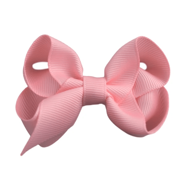 2.5 Solid Grosgrain Bow: Light Pink / 2.5 Inch