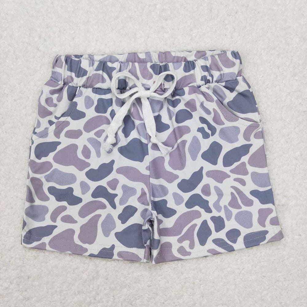 Baby Boys Grey Camo Brother Hunting Spring Summer Clothes Se: 0-3M / Romper