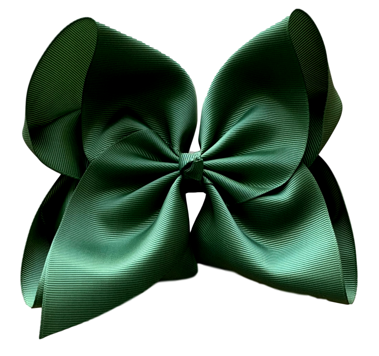 5 inch ( 2 inch width) Fall Solid Grosgrain Bow : Alligator Clip / Candlelight / 5 inch