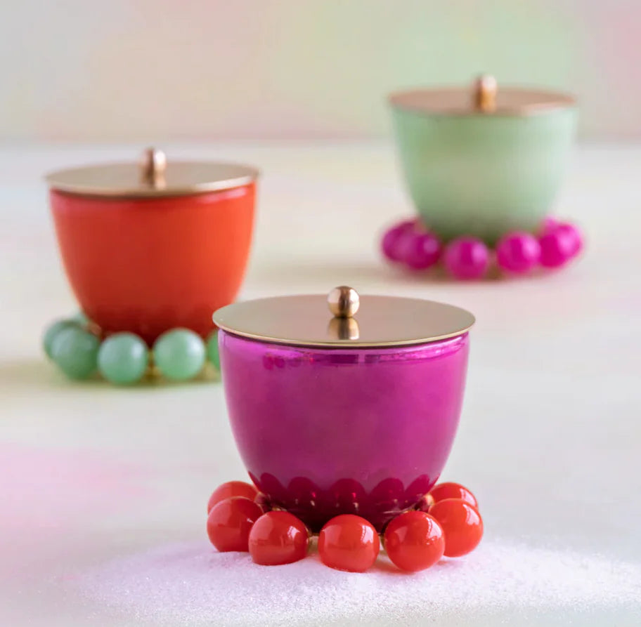 Glitterville Coaster Candles