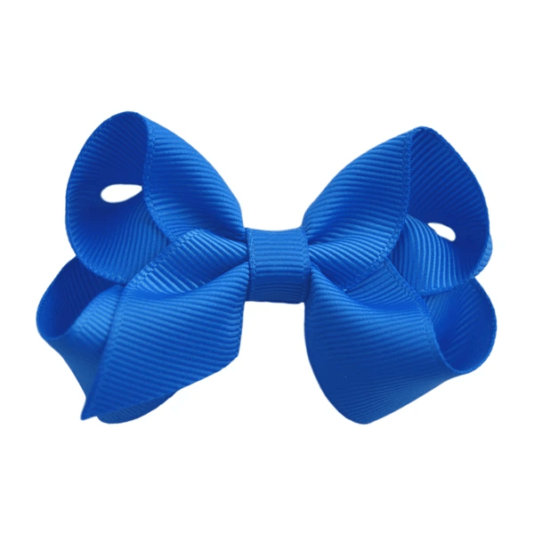 2.5 Solid Grosgrain Bow: Purple / 2.5 Inch