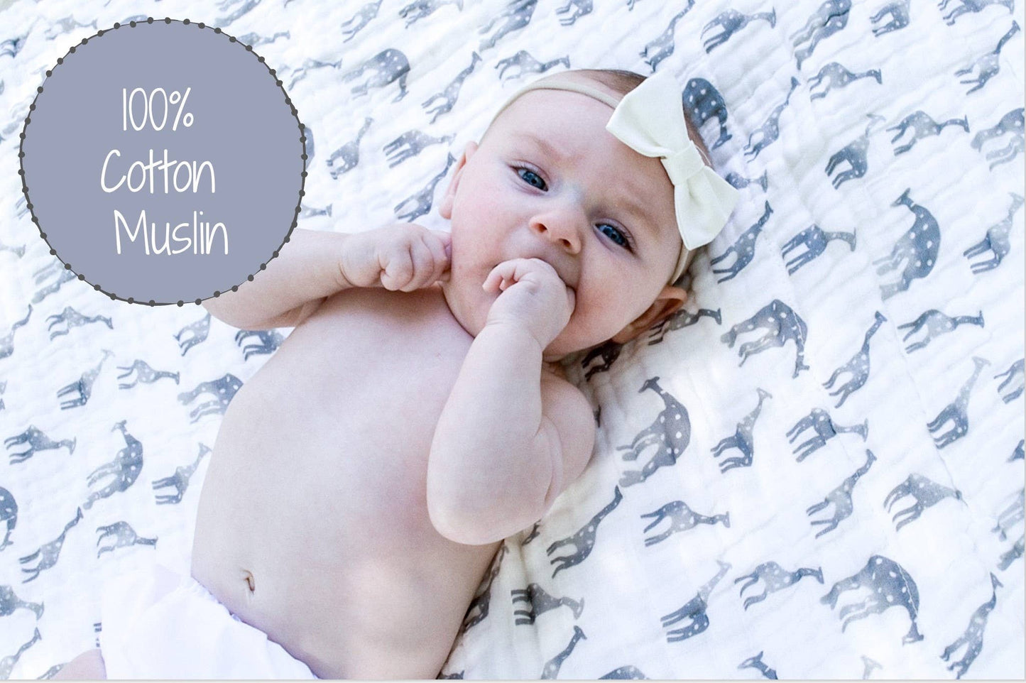Giraffing Around - Baby Muslin Quilt