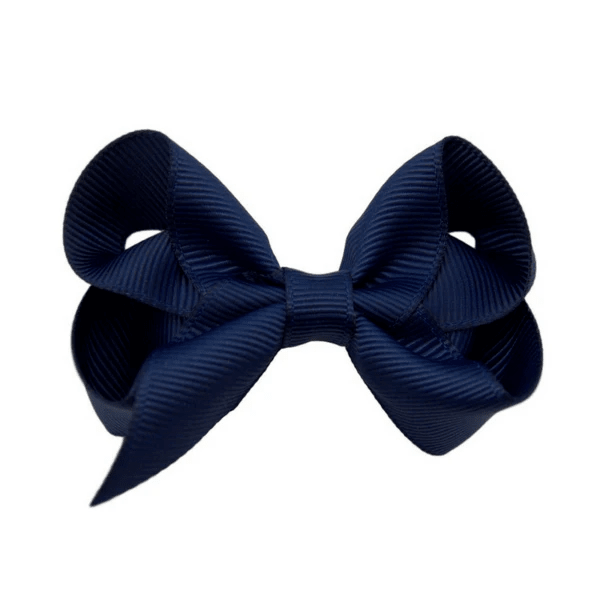 2.5 Solid Grosgrain Bow: Purple / 2.5 Inch