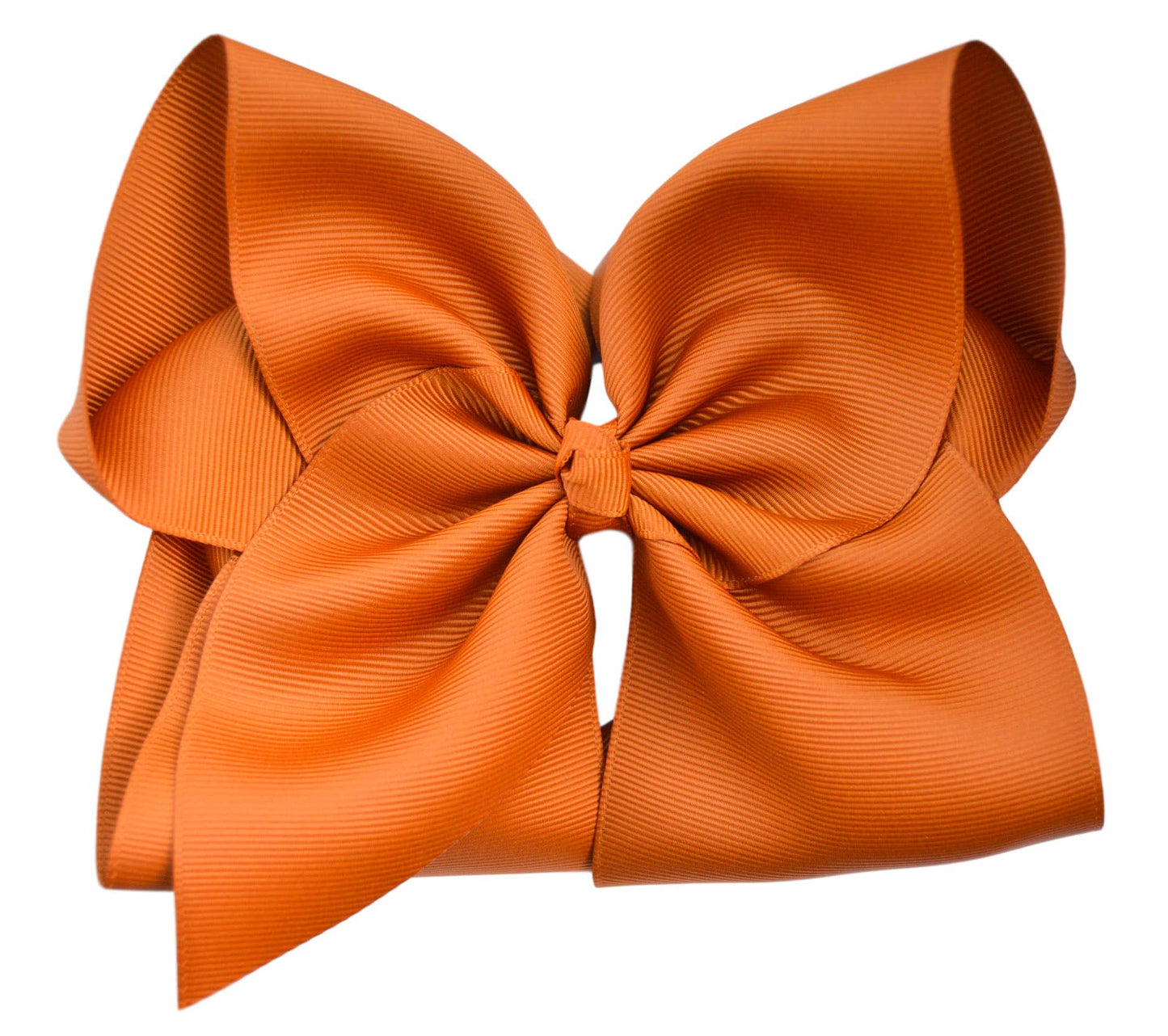 5 inch ( 2 inch width) Fall Solid Grosgrain Bow : Alligator Clip / Cranberry / 5 inch