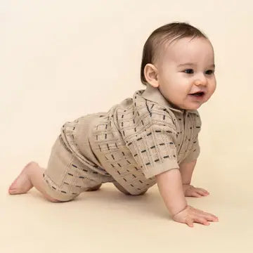 Henry Textured Baby Polo Shirt & Shorts Set