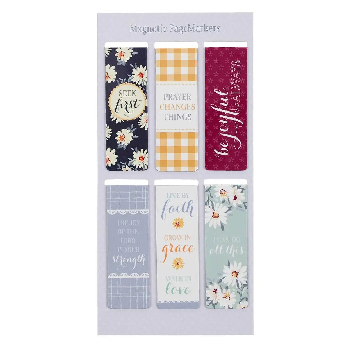 Magnetic Bookmark Set Seek First Daisies