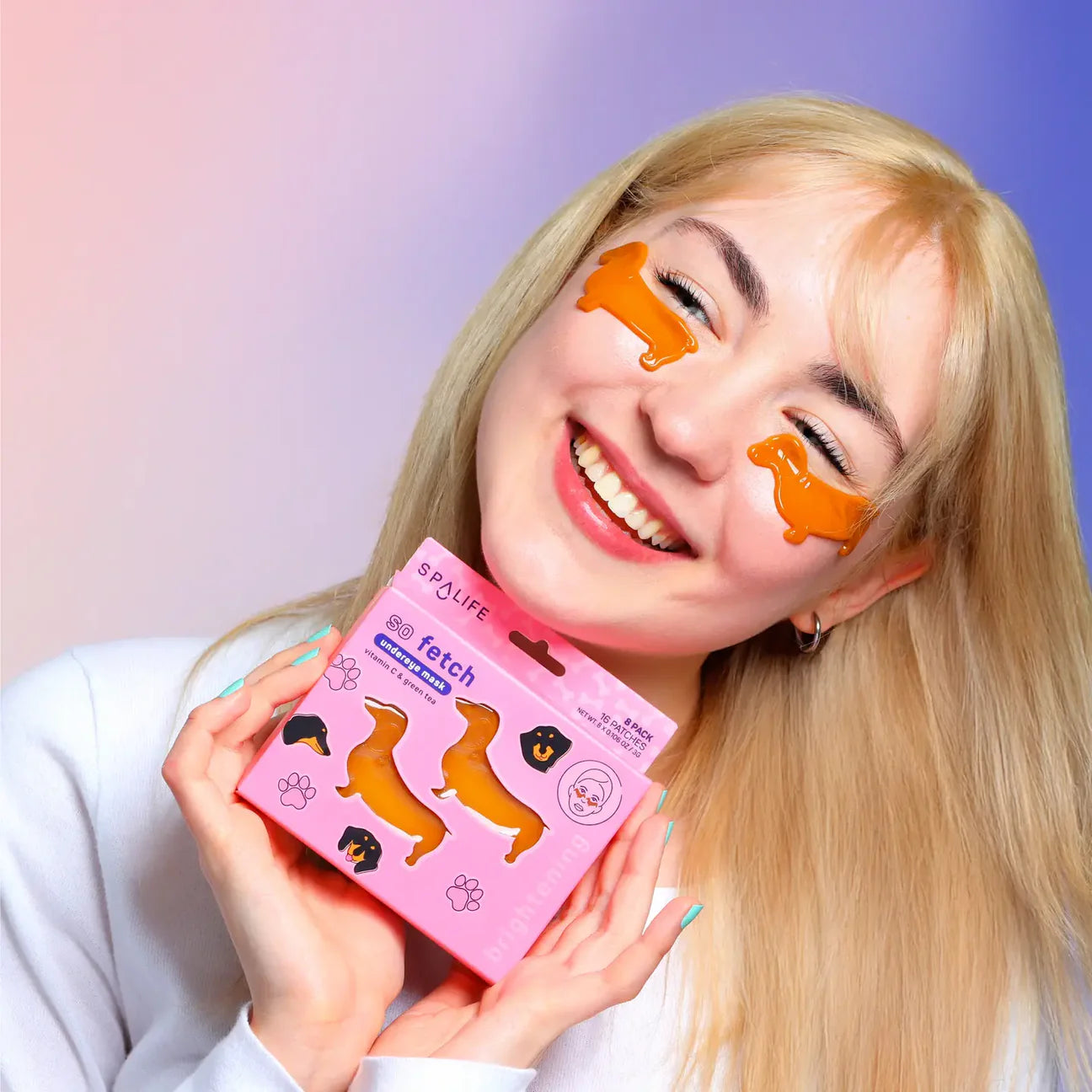 So Fetch Undereye Mask Dachshund Dog Eye Patches 8 Pack