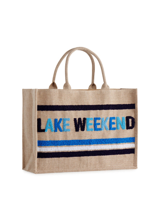 Lake Weekend Beach Tote