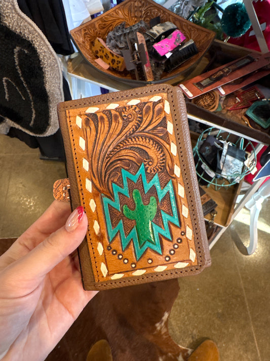 Cactus leather wallet